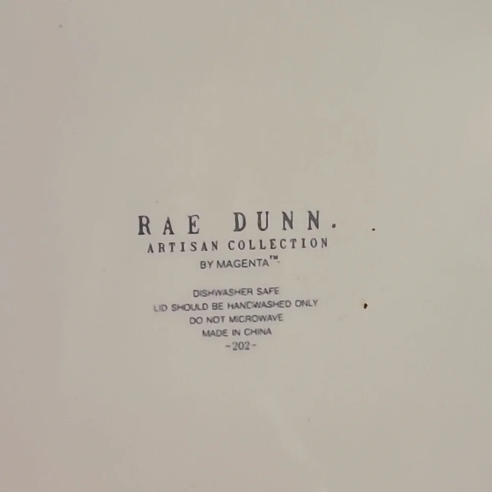 Raw Dunn Beans Canister- No Lid